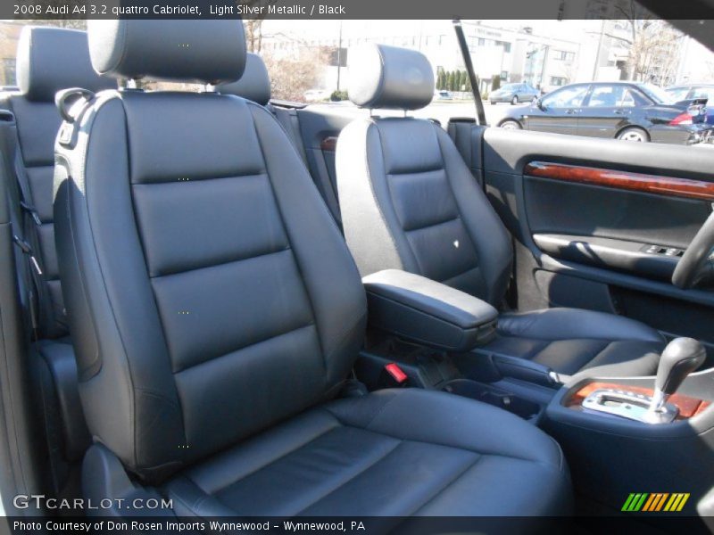 Front Seat of 2008 A4 3.2 quattro Cabriolet