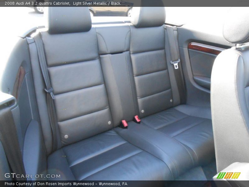 Rear Seat of 2008 A4 3.2 quattro Cabriolet