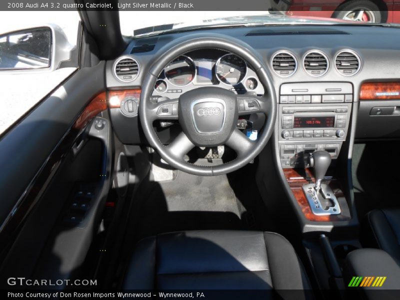 Light Silver Metallic / Black 2008 Audi A4 3.2 quattro Cabriolet