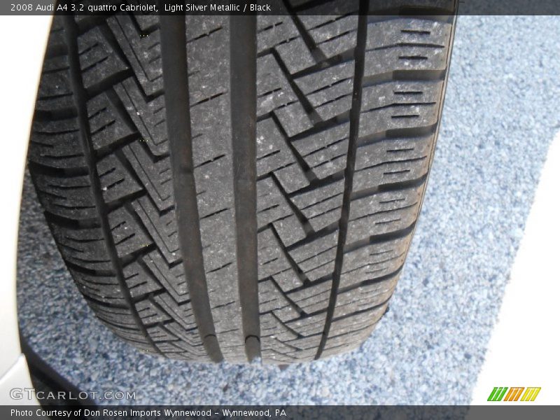 Light Silver Metallic / Black 2008 Audi A4 3.2 quattro Cabriolet