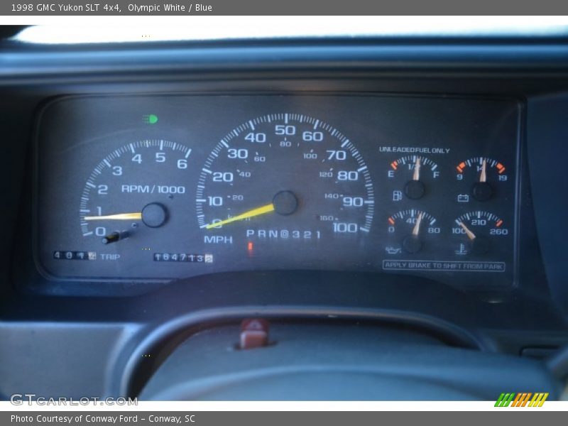  1998 Yukon SLT 4x4 SLT 4x4 Gauges