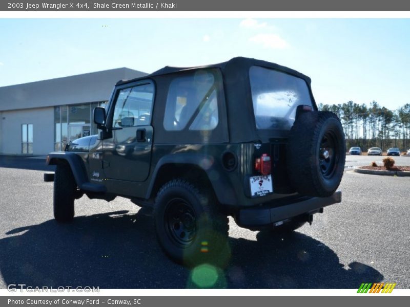 Shale Green Metallic / Khaki 2003 Jeep Wrangler X 4x4