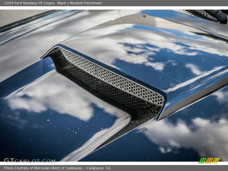Black / Medium Parchment 2004 Ford Mustang V6 Coupe