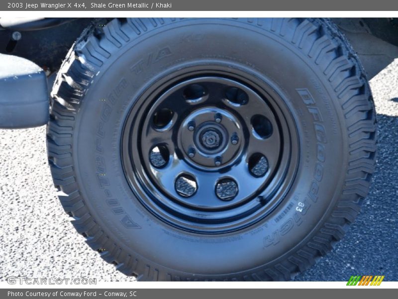 Shale Green Metallic / Khaki 2003 Jeep Wrangler X 4x4