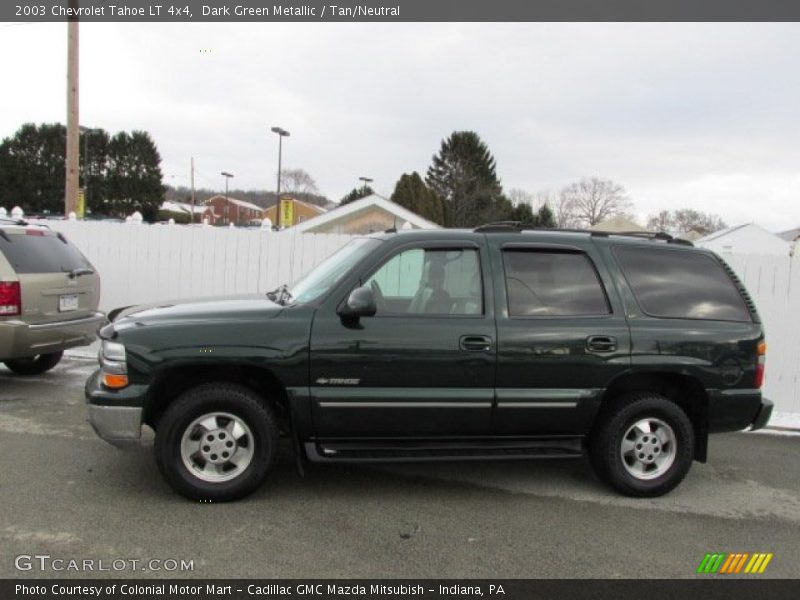 Dark Green Metallic / Tan/Neutral 2003 Chevrolet Tahoe LT 4x4