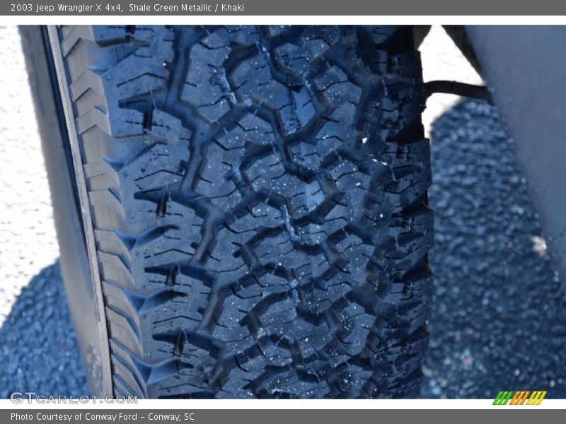 Shale Green Metallic / Khaki 2003 Jeep Wrangler X 4x4