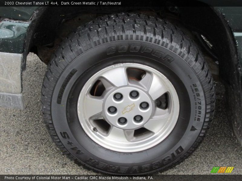 Dark Green Metallic / Tan/Neutral 2003 Chevrolet Tahoe LT 4x4
