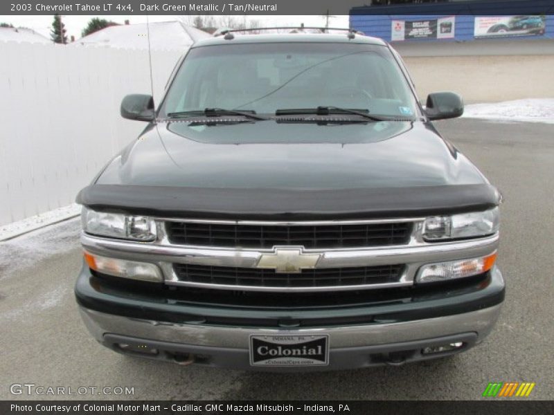 Dark Green Metallic / Tan/Neutral 2003 Chevrolet Tahoe LT 4x4