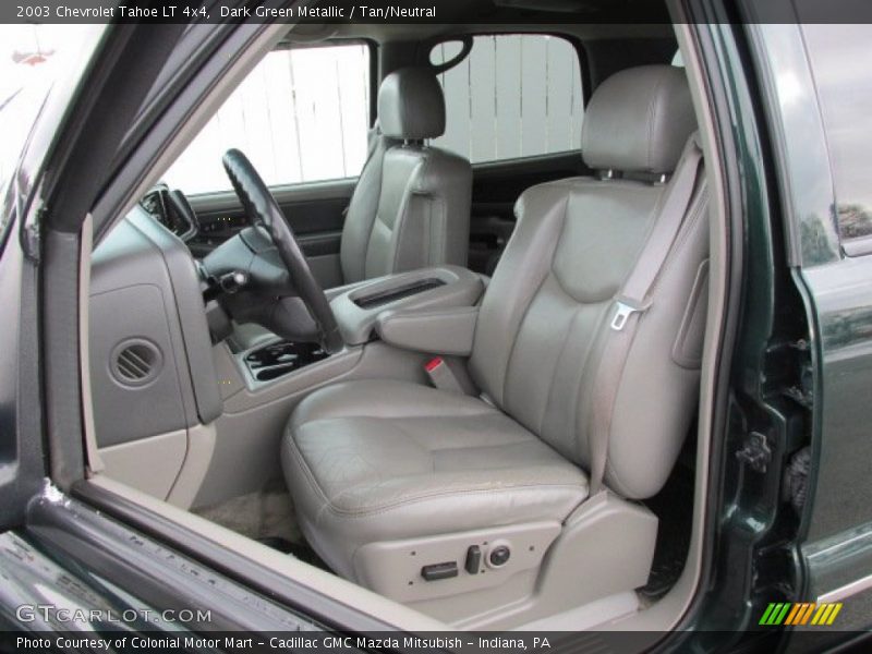 Dark Green Metallic / Tan/Neutral 2003 Chevrolet Tahoe LT 4x4