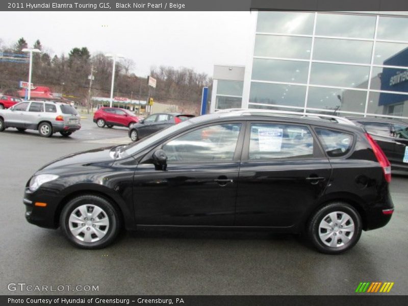 Black Noir Pearl / Beige 2011 Hyundai Elantra Touring GLS