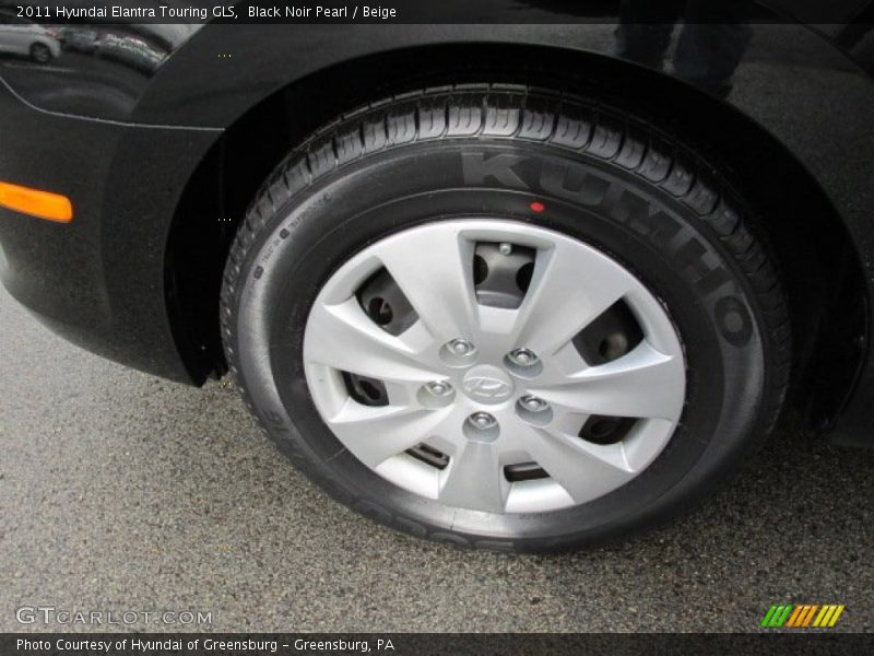 Black Noir Pearl / Beige 2011 Hyundai Elantra Touring GLS