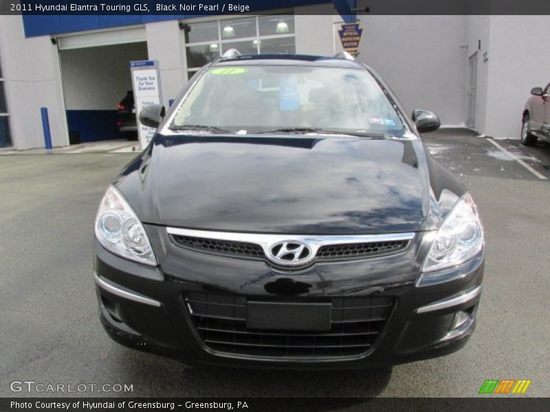 Black Noir Pearl / Beige 2011 Hyundai Elantra Touring GLS