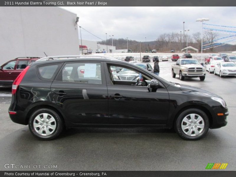 Black Noir Pearl / Beige 2011 Hyundai Elantra Touring GLS