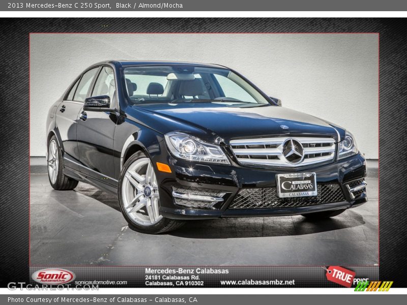Black / Almond/Mocha 2013 Mercedes-Benz C 250 Sport