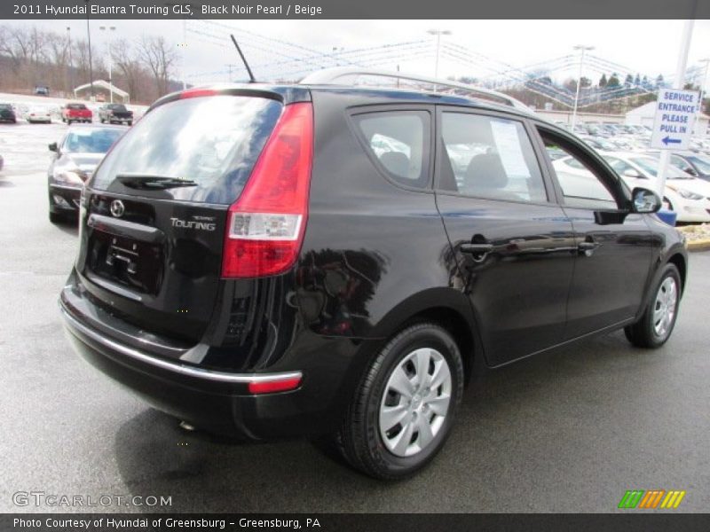 Black Noir Pearl / Beige 2011 Hyundai Elantra Touring GLS