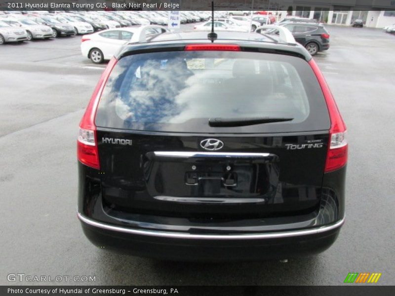 Black Noir Pearl / Beige 2011 Hyundai Elantra Touring GLS