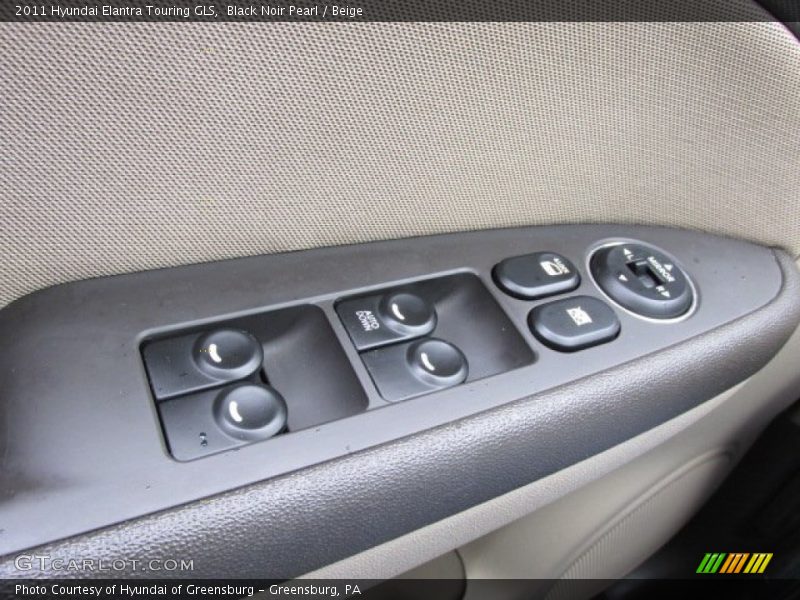 Black Noir Pearl / Beige 2011 Hyundai Elantra Touring GLS