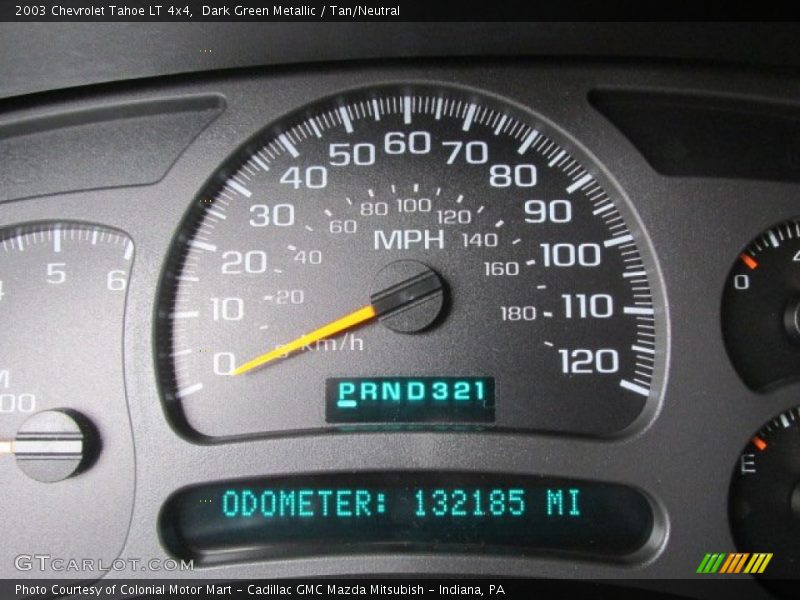 Dark Green Metallic / Tan/Neutral 2003 Chevrolet Tahoe LT 4x4