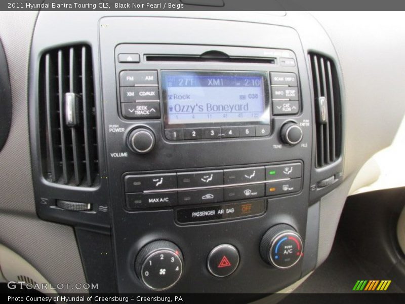 Black Noir Pearl / Beige 2011 Hyundai Elantra Touring GLS