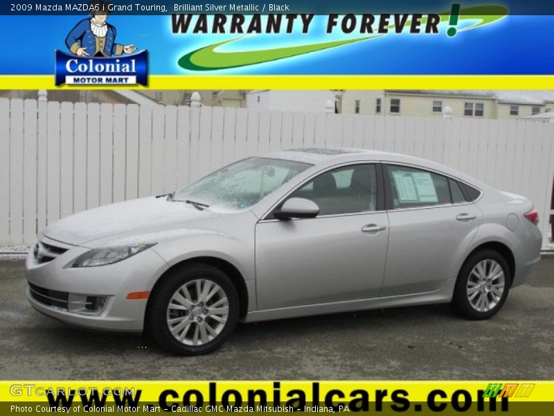 Brilliant Silver Metallic / Black 2009 Mazda MAZDA6 i Grand Touring