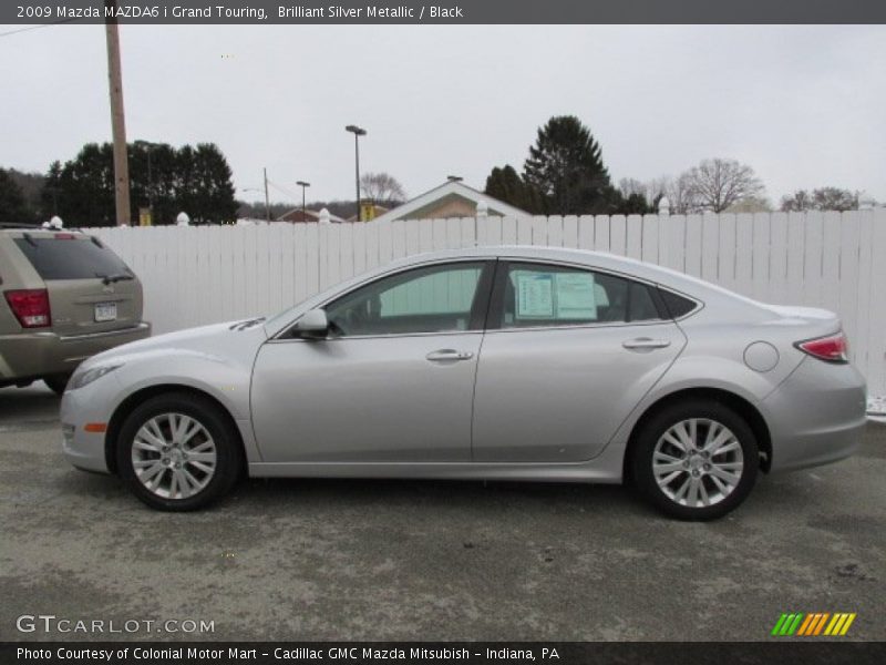 Brilliant Silver Metallic / Black 2009 Mazda MAZDA6 i Grand Touring