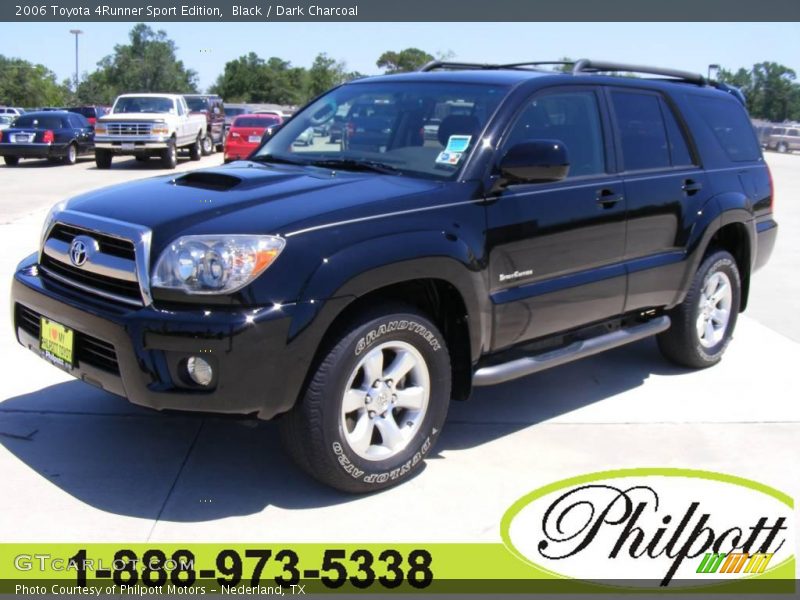 Black / Dark Charcoal 2006 Toyota 4Runner Sport Edition