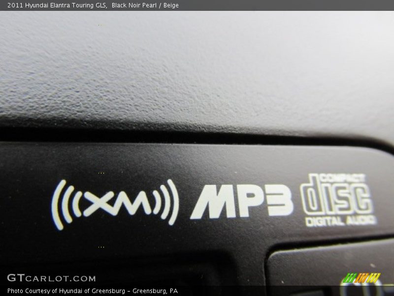 Black Noir Pearl / Beige 2011 Hyundai Elantra Touring GLS