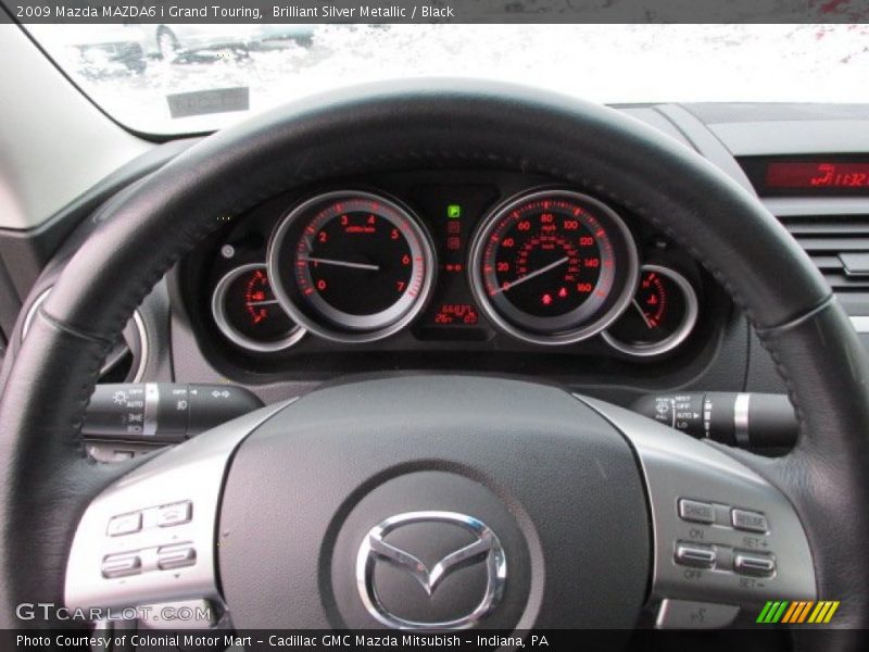 Brilliant Silver Metallic / Black 2009 Mazda MAZDA6 i Grand Touring