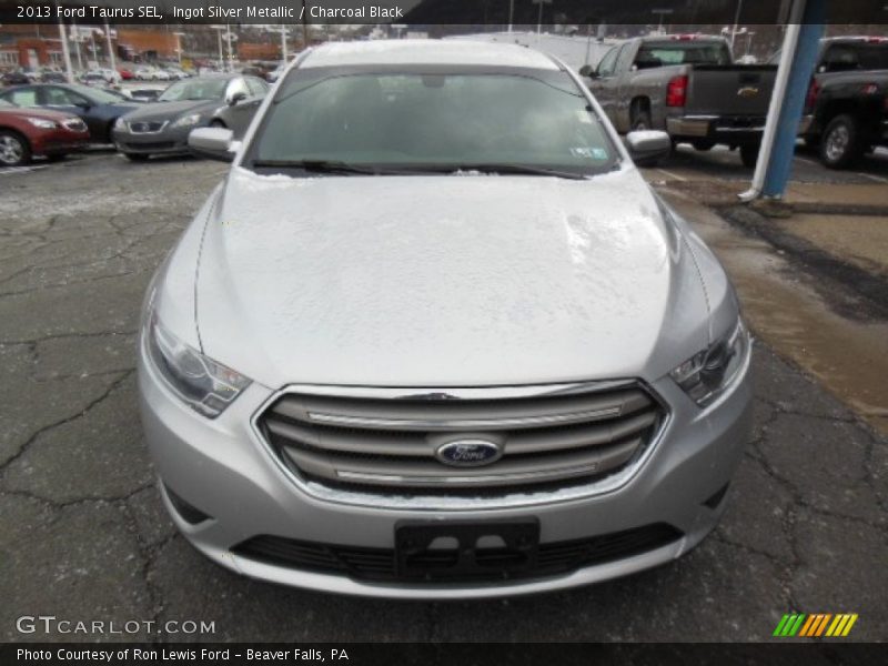 Ingot Silver Metallic / Charcoal Black 2013 Ford Taurus SEL
