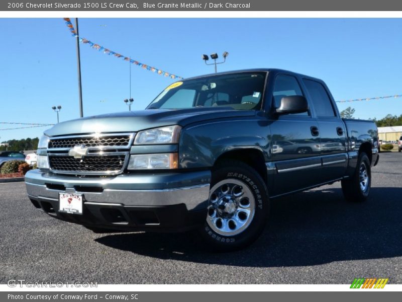 Blue Granite Metallic / Dark Charcoal 2006 Chevrolet Silverado 1500 LS Crew Cab