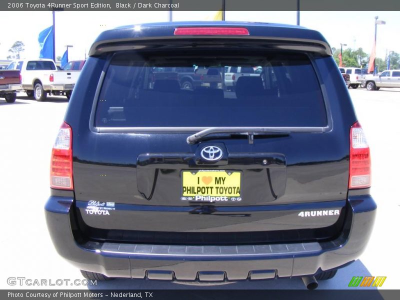 Black / Dark Charcoal 2006 Toyota 4Runner Sport Edition
