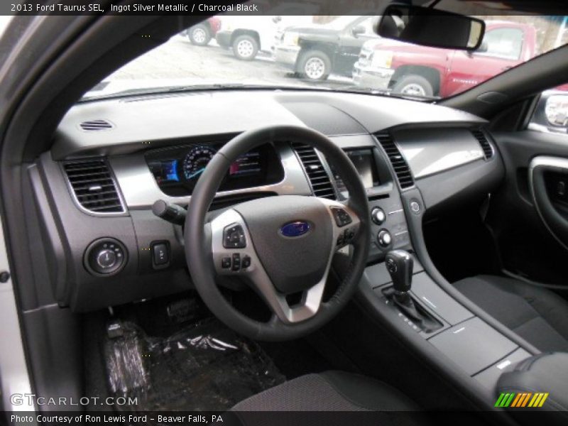 Ingot Silver Metallic / Charcoal Black 2013 Ford Taurus SEL