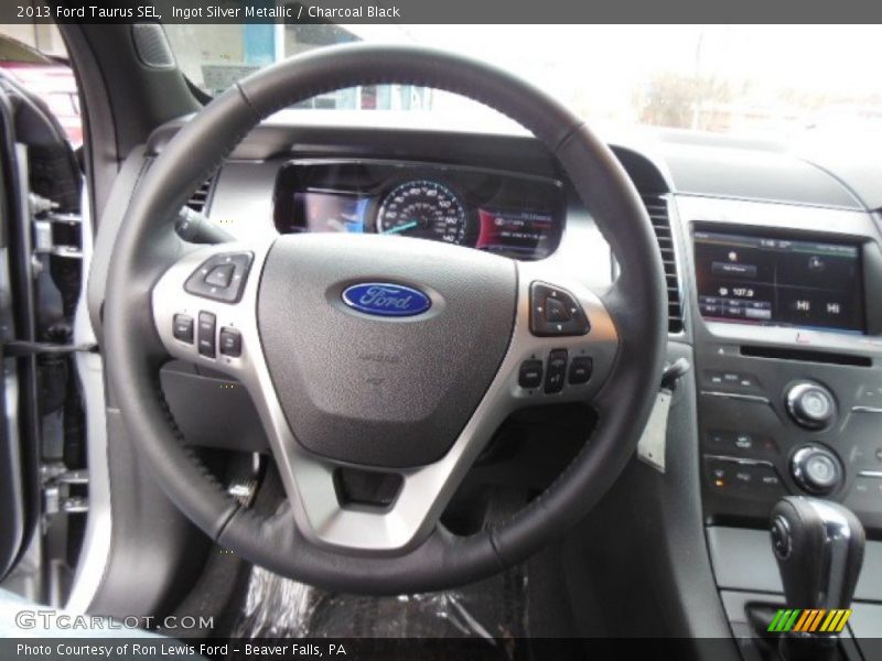 Ingot Silver Metallic / Charcoal Black 2013 Ford Taurus SEL