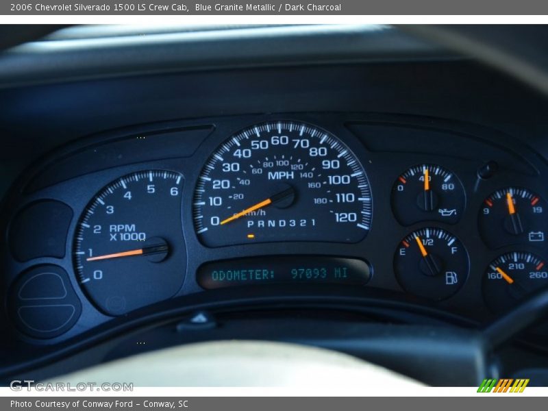 Blue Granite Metallic / Dark Charcoal 2006 Chevrolet Silverado 1500 LS Crew Cab