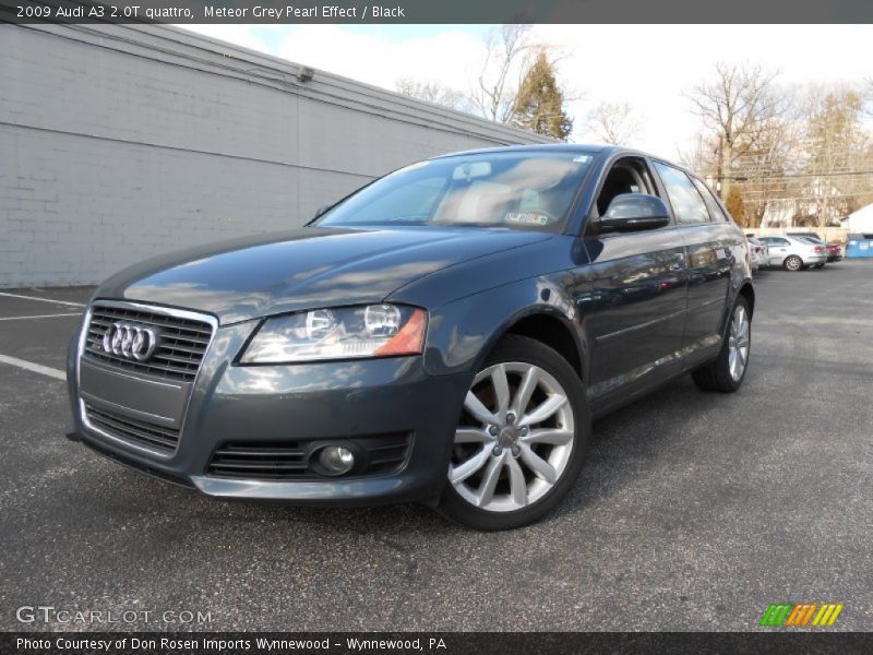 Meteor Grey Pearl Effect / Black 2009 Audi A3 2.0T quattro