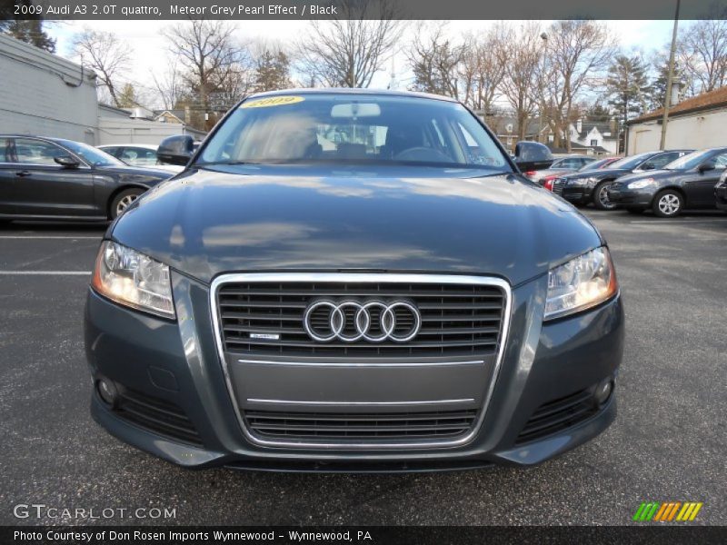 Meteor Grey Pearl Effect / Black 2009 Audi A3 2.0T quattro