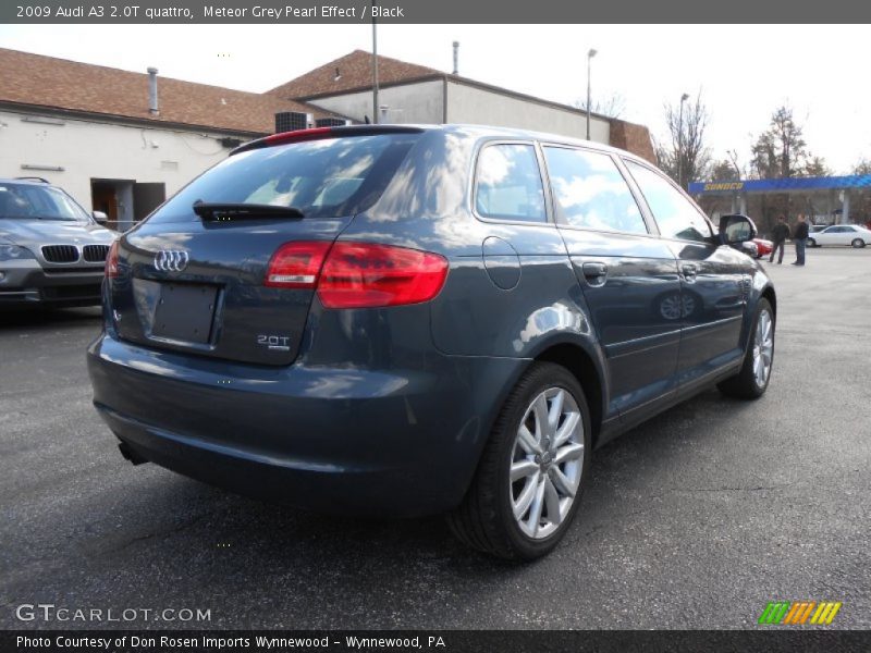 Meteor Grey Pearl Effect / Black 2009 Audi A3 2.0T quattro