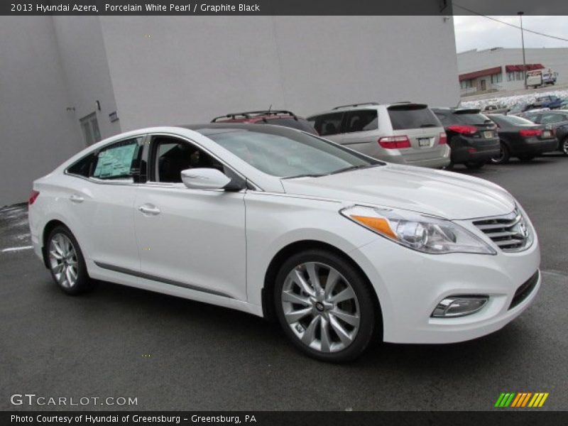 Porcelain White Pearl / Graphite Black 2013 Hyundai Azera