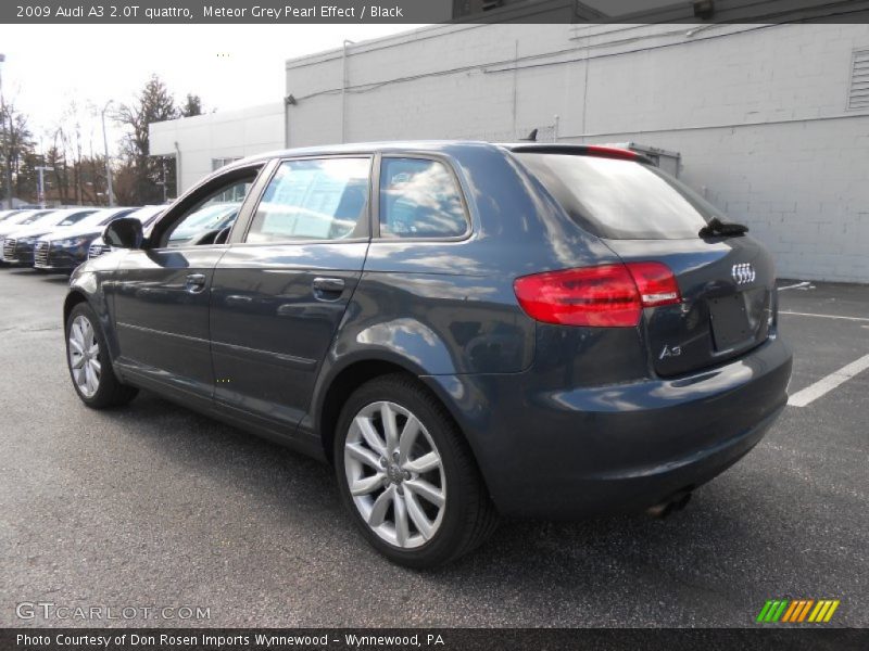 Meteor Grey Pearl Effect / Black 2009 Audi A3 2.0T quattro