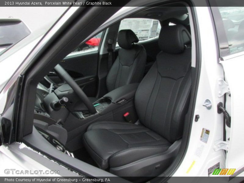 Porcelain White Pearl / Graphite Black 2013 Hyundai Azera
