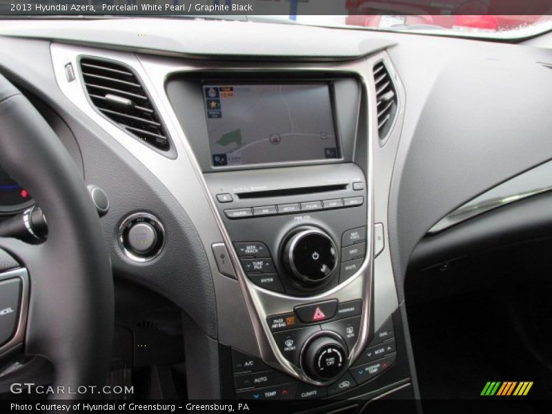 Porcelain White Pearl / Graphite Black 2013 Hyundai Azera