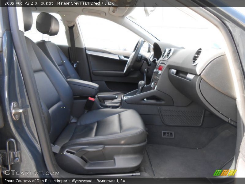 Meteor Grey Pearl Effect / Black 2009 Audi A3 2.0T quattro