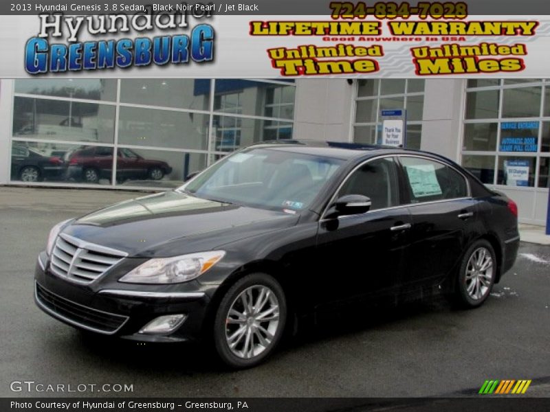 Black Noir Pearl / Jet Black 2013 Hyundai Genesis 3.8 Sedan