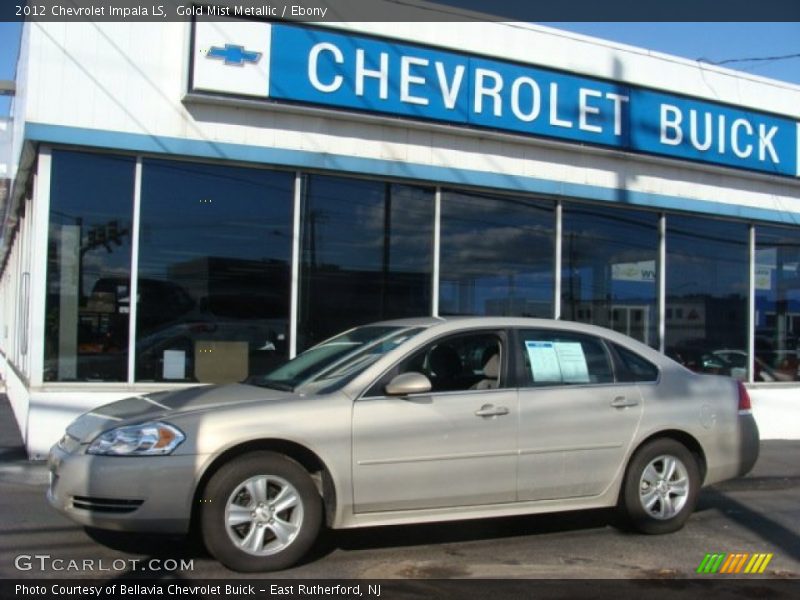 Gold Mist Metallic / Ebony 2012 Chevrolet Impala LS