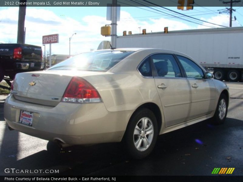 Gold Mist Metallic / Ebony 2012 Chevrolet Impala LS