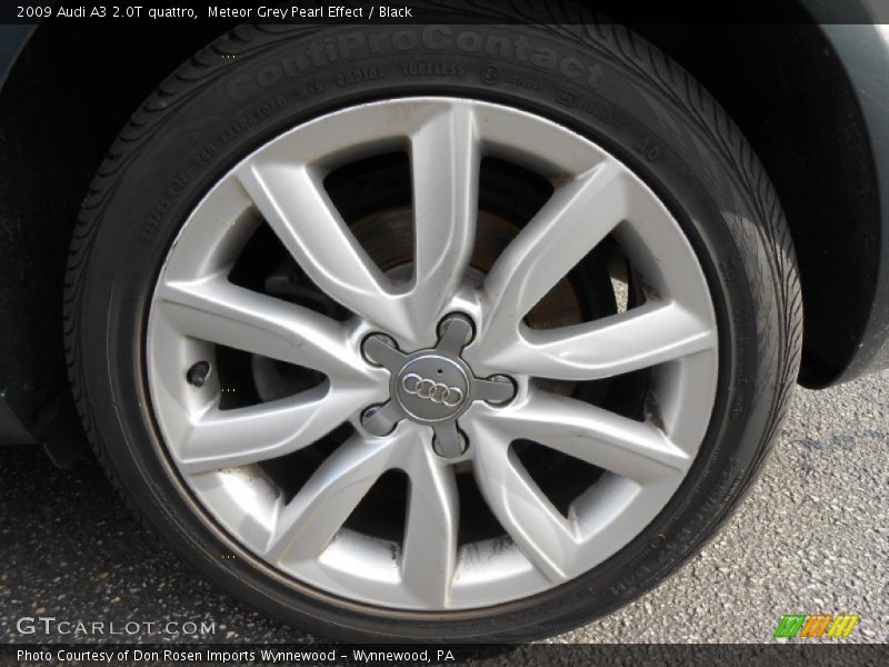 Meteor Grey Pearl Effect / Black 2009 Audi A3 2.0T quattro