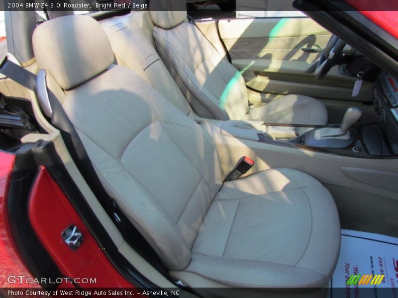 Bright Red / Beige 2004 BMW Z4 3.0i Roadster