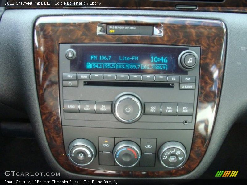 Gold Mist Metallic / Ebony 2012 Chevrolet Impala LS