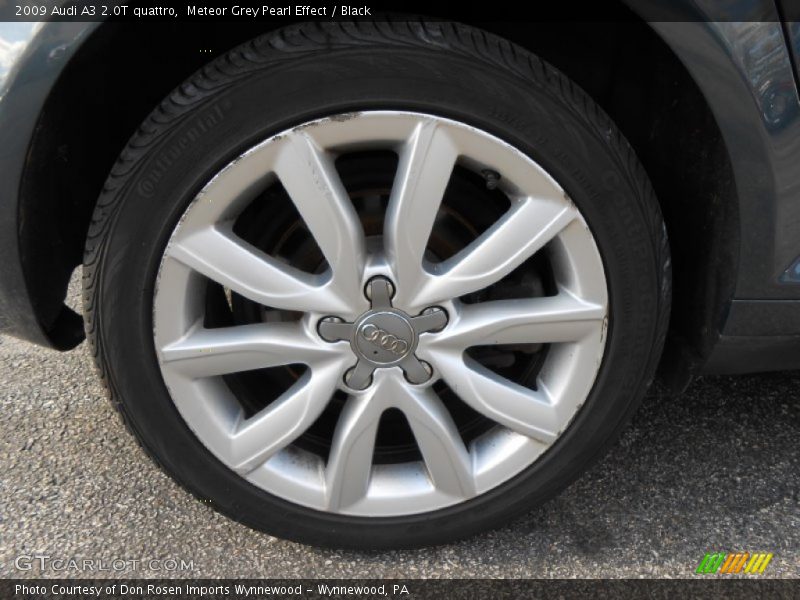 Meteor Grey Pearl Effect / Black 2009 Audi A3 2.0T quattro