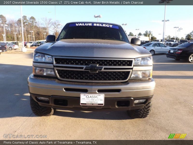 Silver Birch Metallic / Dark Charcoal 2007 Chevrolet Silverado 1500 Classic LT  Z71 Crew Cab 4x4